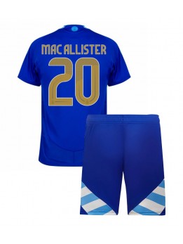 Argentinien Alexis Mac Allister #20 Auswärts Trikotsatz für Kinder Copa America 2024 Kurzarm (+ Kurze Hosen)